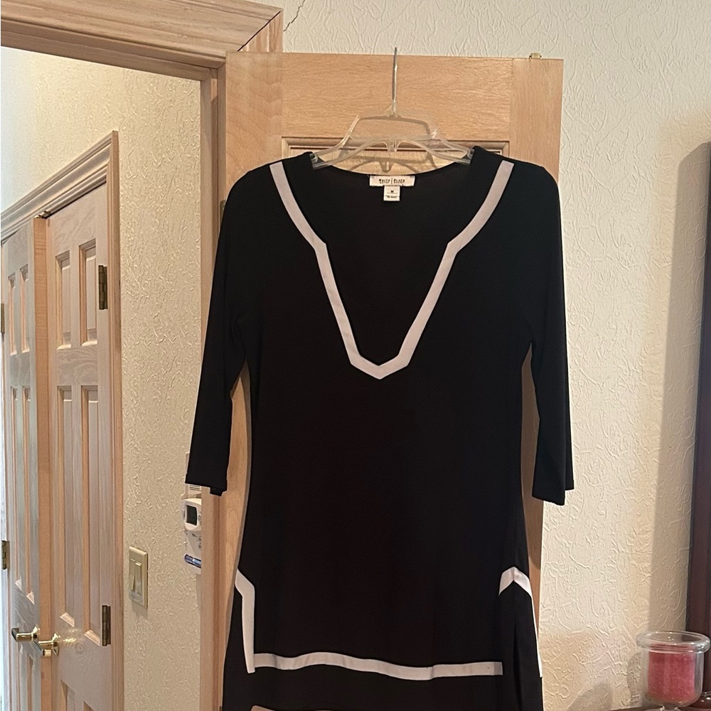 Black Tunic with White Trim